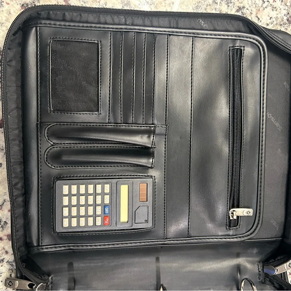 Samsonite 1910‎ Heritage Traveler Faux Leather Business Briefcase 14”